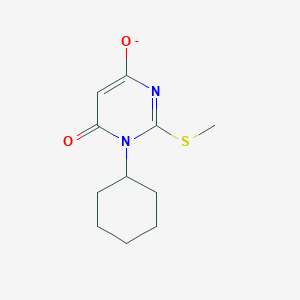 1-Cyclohexyl-2-methylsulfanyl-6-oxopyrimidin-4-olate