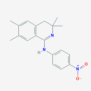 3,3,6,7-tetramethyl-N-(4-nitrophenyl)-4H-isoquinolin-1-amine