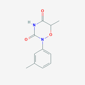6-Methyl-2-(3-methylphenyl)-1,2,4-oxadiazinane-3,5-dione