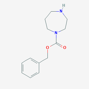 molecular formula C13H18N2O2 B039994 Benzyl 1,4-diazepane-1-carboxylate CAS No. 117009-97-9