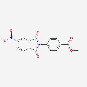 molecular formula C16H10N2O6 B399952 Methyl 4-(5-nitro-1,3-dioxoisoindol-2-yl)benzoate 