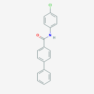 molecular formula C19H14ClNO B399981 N-(4-CHLOROPHENYL)-[1,1'-BIPHENYL]-4-CARBOXAMIDE 