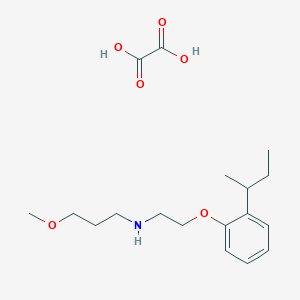 molecular formula C18H29NO6 B3999901 N-[2-(2-butan-2-ylphenoxy)ethyl]-3-methoxypropan-1-amine;oxalic acid 