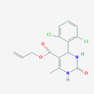 molecular formula C15H14Cl2N2O3 B3999958 Prop-2-en-1-yl 4-(2,6-dichlorophenyl)-6-methyl-2-oxo-1,2,3,4-tetrahydropyrimidine-5-carboxylate 