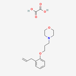 molecular formula C18H25NO6 B3999985 Oxalic acid;4-[3-(2-prop-2-enylphenoxy)propyl]morpholine 