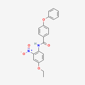 molecular formula C21H18N2O5 B4000023 N-(4-ethoxy-2-nitrophenyl)-4-phenoxybenzamide 
