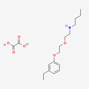 molecular formula C18H29NO6 B4000243 N-[2-[2-(3-ethylphenoxy)ethoxy]ethyl]butan-1-amine;oxalic acid 