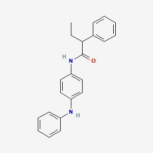 molecular formula C22H22N2O B4000251 N-(4-anilinophenyl)-2-phenylbutanamide 