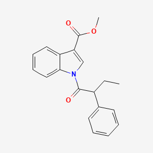 molecular formula C20H19NO3 B4000314 Methyl 1-(2-phenylbutanoyl)indole-3-carboxylate 