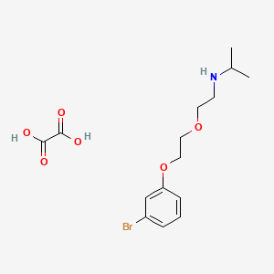 molecular formula C15H22BrNO6 B4000364 N-[2-[2-(3-bromophenoxy)ethoxy]ethyl]propan-2-amine;oxalic acid 