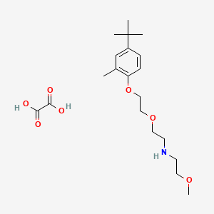 molecular formula C20H33NO7 B4000373 N-[2-[2-(4-tert-butyl-2-methylphenoxy)ethoxy]ethyl]-2-methoxyethanamine;oxalic acid 