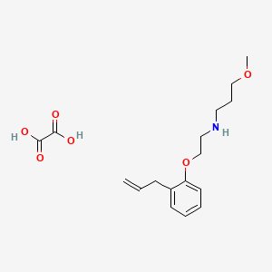 molecular formula C17H25NO6 B4000391 N-[2-(2-allylphenoxy)ethyl]-3-methoxy-1-propanamine oxalate 