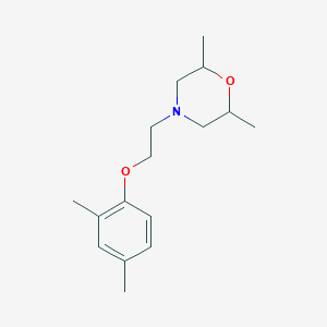 molecular formula C16H25NO2 B4000410 4-[2-(2,4-dimethylphenoxy)ethyl]-2,6-dimethylmorpholine 