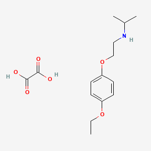 molecular formula C15H23NO6 B4000487 N-[2-(4-ethoxyphenoxy)ethyl]propan-2-amine;oxalic acid 
