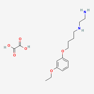 molecular formula C16H26N2O6 B4000733 N'-[4-(3-ethoxyphenoxy)butyl]ethane-1,2-diamine;oxalic acid 