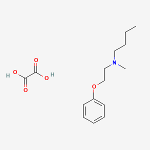 molecular formula C15H23NO5 B4000784 N-methyl-N-(2-phenoxyethyl)butan-1-amine;oxalic acid 