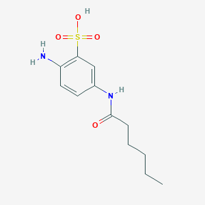 2-Amino-5-hexanoylaminobenzenesulfonic acid