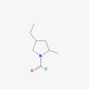 4-Ethyl-2-methylpyrrolidine-1-carbaldehyde
