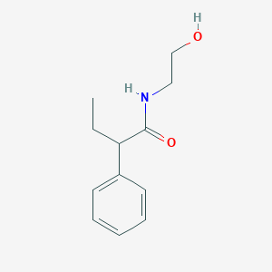 molecular formula C12H17NO2 B4002228 N-(2-hydroxyethyl)-2-phenylbutanamide 