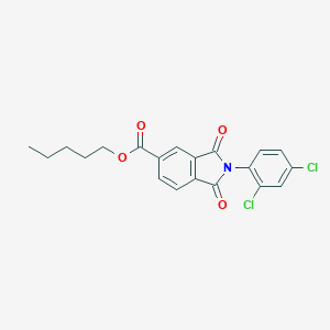 molecular formula C20H17Cl2NO4 B400237 pentyl 2-(2,4-dichlorophenyl)-1,3-dioxo-2,3-dihydro-1H-isoindole-5-carboxylate 