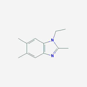 molecular formula C12H16N2 B040024 1-Ethyl-2,5,6-trimethylbenzimidazole CAS No. 116313-47-4