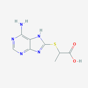 2-((6-Amino-9h-purin-8-yl)thio)propanoic acid