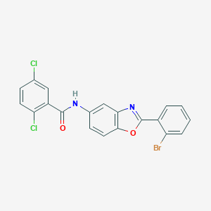 molecular formula C20H11BrCl2N2O2 B400397 N-[2-(2-bromophenyl)-1,3-benzoxazol-5-yl]-2,5-dichlorobenzamide 
