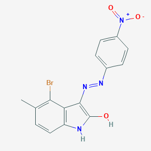4-Bromo-5-methyl-3-[(4-nitro-phenyl)-hydrazono]-1,3-dihydro-indol-2-one