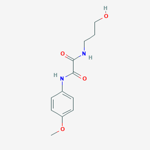 N~1~-(3-hydroxypropyl)-N~2~-(4-methoxyphenyl)ethanediamide