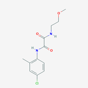 molecular formula C12H15ClN2O3 B400437 N~1~-(4-chloro-2-methylphenyl)-N~2~-(2-methoxyethyl)ethanediamide 