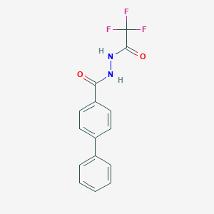 molecular formula C15H11F3N2O2 B400445 N'-(2,2,2-trifluoroacetyl)-[1,1'-biphenyl]-4-carbohydrazide 