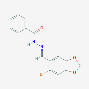 N'-[(6-bromo-1,3-benzodioxol-5-yl)methylene]benzohydrazide
