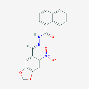 N'-({6-nitro-1,3-benzodioxol-5-yl}methylene)-1-naphthohydrazide