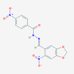 4-nitro-N'-({6-nitro-1,3-benzodioxol-5-yl}methylene)benzohydrazide
