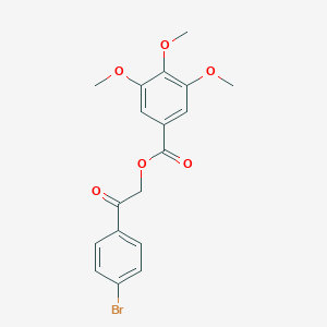 2-(4-Bromophenyl)-2-oxoethyl 3,4,5-trimethoxybenzoate