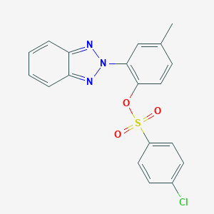 2-(2H-1,2,3-benzotriazol-2-yl)-4-methylphenyl 4-chlorobenzenesulfonate