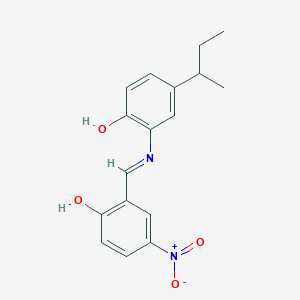 2-{[(5-Sec-butyl-2-hydroxyphenyl)imino]methyl}-4-nitrophenol