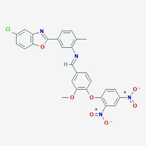 2-{3-[(4-{2,4-Bisnitrophenoxy}-3-methoxybenzylidene)amino]-4-methylphenyl}-5-chloro-1,3-benzoxazole