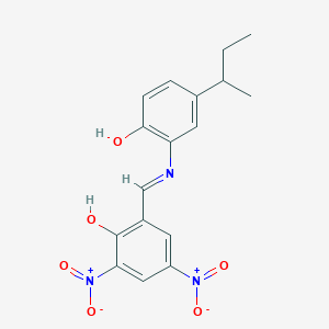 2-{[(5-Sec-butyl-2-hydroxyphenyl)imino]methyl}-4,6-bisnitrophenol
