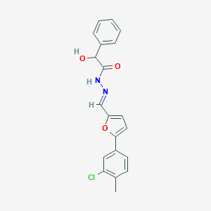 N'-{[5-(3-chloro-4-methylphenyl)-2-furyl]methylene}-2-hydroxy-2-phenylacetohydrazide