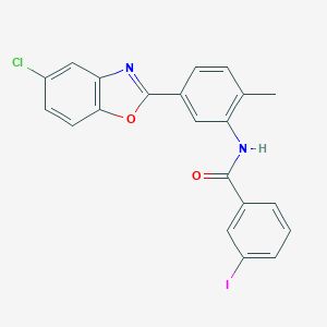 N-[5-(5-chloro-1,3-benzoxazol-2-yl)-2-methylphenyl]-3-iodobenzamide