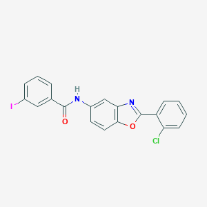 N-[2-(2-chlorophenyl)-1,3-benzoxazol-5-yl]-3-iodobenzamide