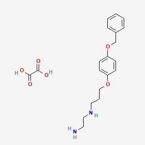 molecular formula C20H26N2O6 B4005117 oxalic acid;N'-[3-(4-phenylmethoxyphenoxy)propyl]ethane-1,2-diamine 