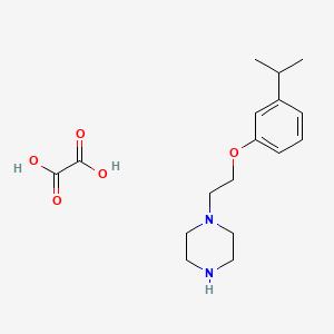 molecular formula C17H26N2O5 B4005155 Oxalic acid;1-[2-(3-propan-2-ylphenoxy)ethyl]piperazine 
