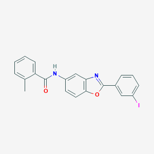N-[2-(3-iodophenyl)-1,3-benzoxazol-5-yl]-2-methylbenzamide