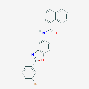 N-[2-(3-bromophenyl)-1,3-benzoxazol-5-yl]-1-naphthamide