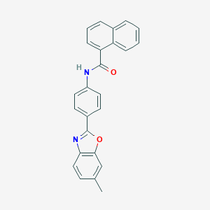 N-[4-(6-methyl-1,3-benzoxazol-2-yl)phenyl]naphthalene-1-carboxamide