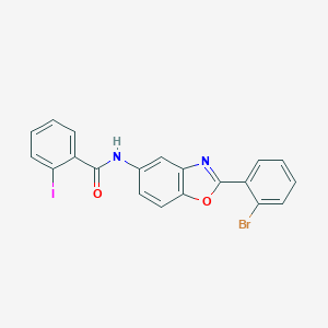 N-[2-(2-bromophenyl)-1,3-benzoxazol-5-yl]-2-iodobenzamide