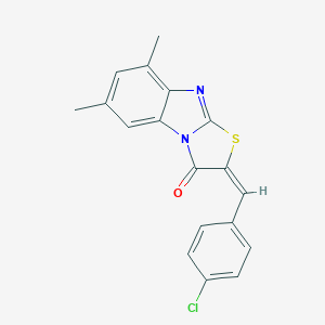 2-(4-chlorobenzylidene)-6,8-dimethyl[1,3]thiazolo[3,2-a]benzimidazol-3(2H)-one