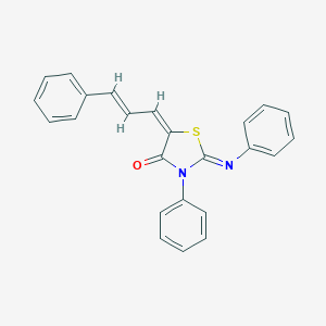 3-Phenyl-2-(phenylimino)-5-(3-phenyl-2-propenylidene)-1,3-thiazolidin-4-one